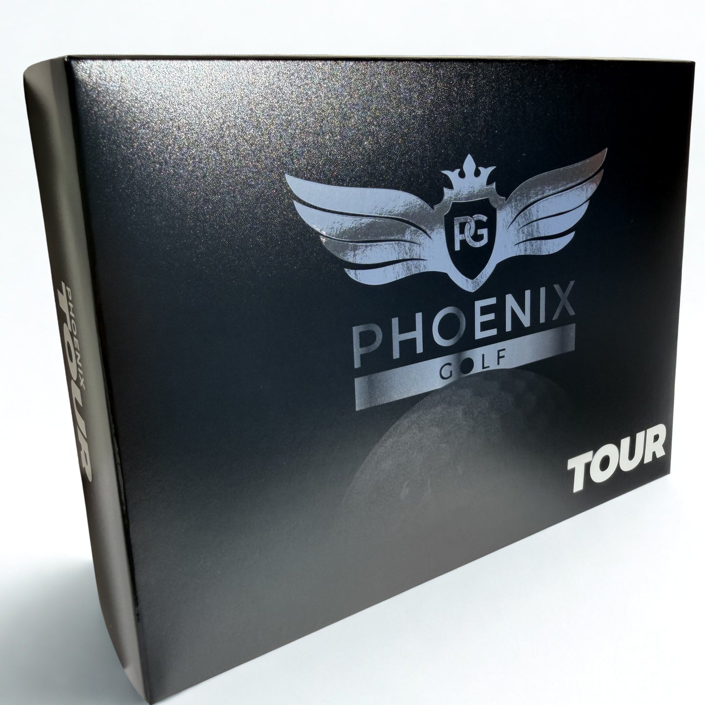 Black box with Phoenix Golf logo and 'TOUR' text on a white background
