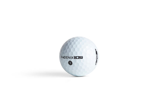 Phoenix Pro Elite 5-piece tour-performance golf ball in white, featuring a premium cast urethane cover.